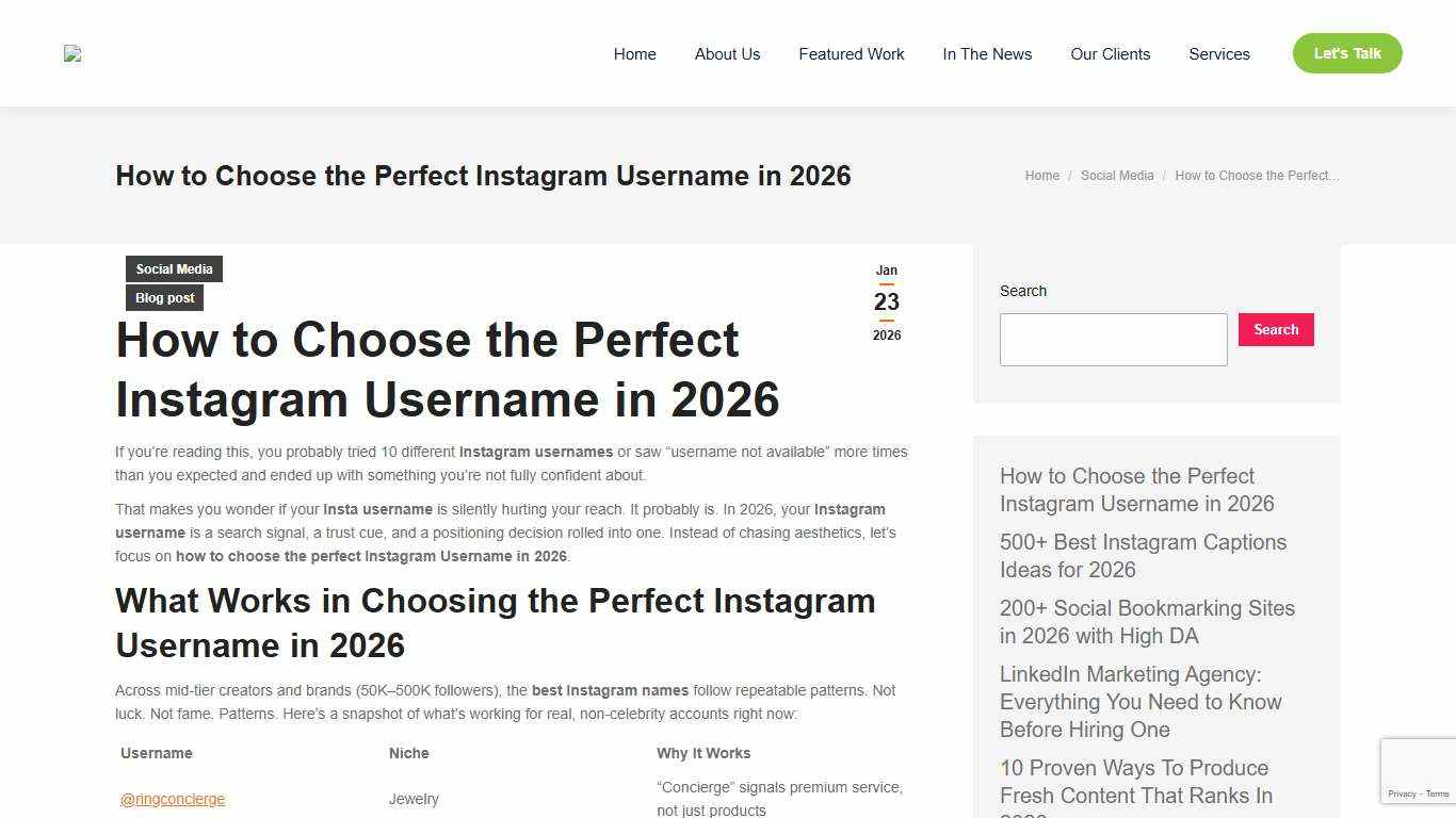 How to Choose the Perfect Instagram Username in 2026